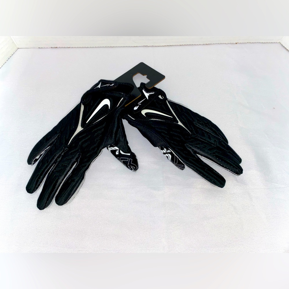Nike Superbad 6.0 Alpha Football Gloves Black White Size M